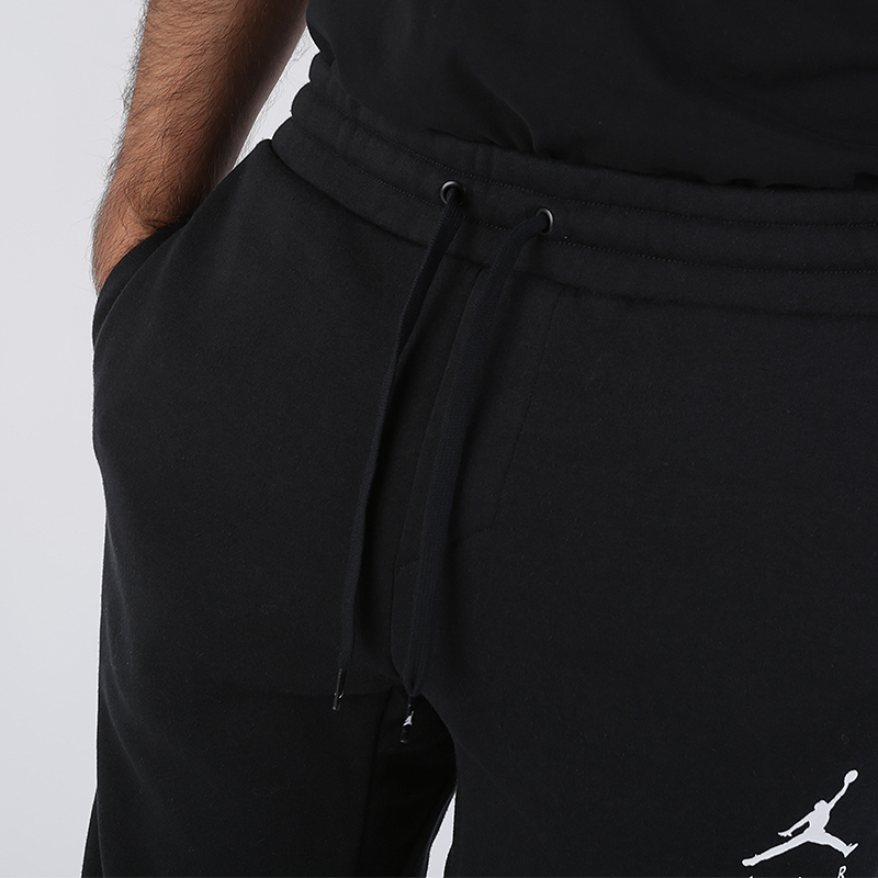мужские черные брюки Jordan Jumpman Fleece Pant AV3160-010 - цена, описание, фото 5